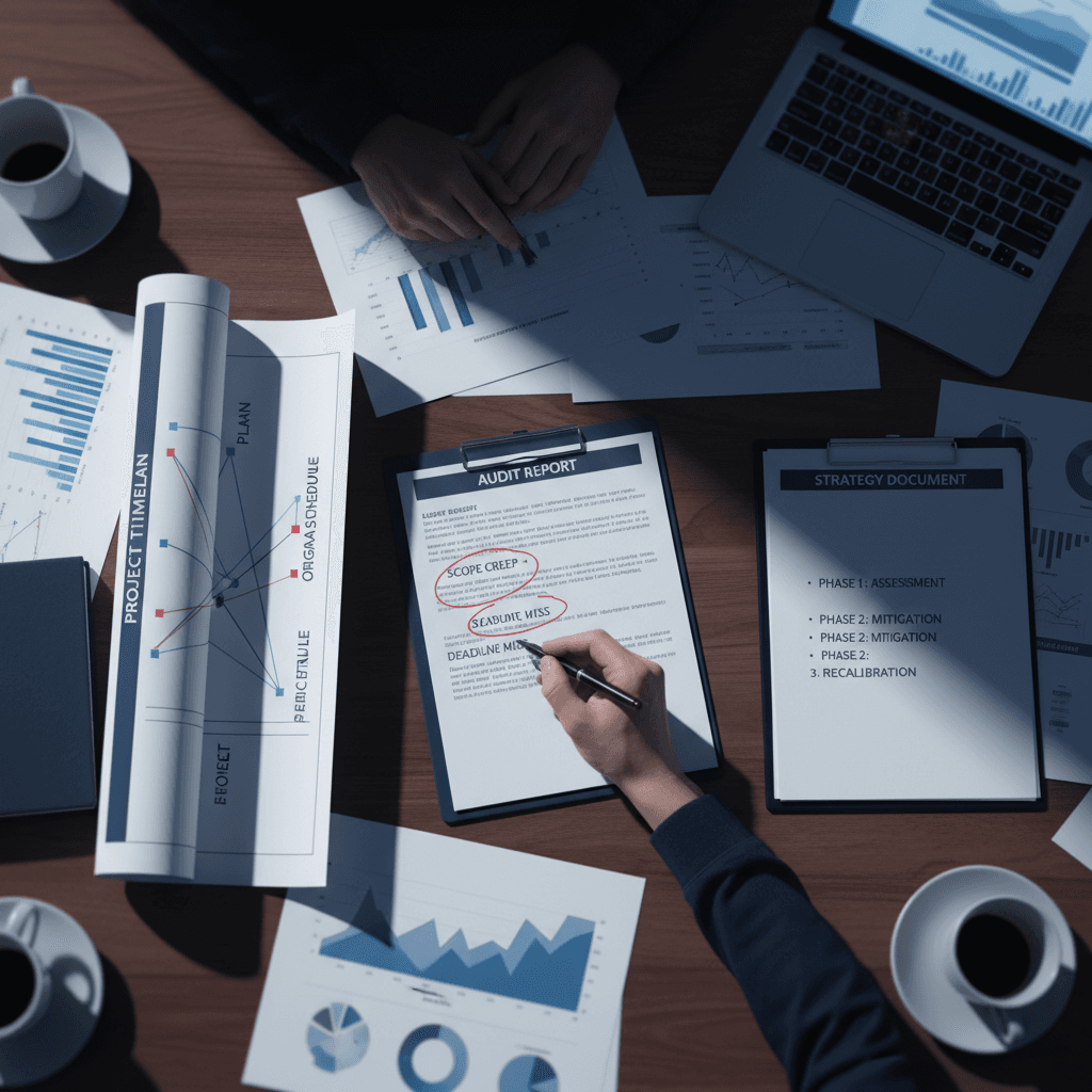 Deep-dive forensic analysis of project recovery